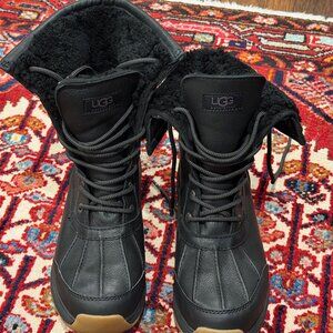 New Black Ugg Adirondack Boot III Nylon - Women's Size 9